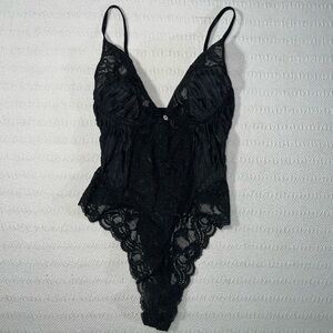Womens Lacy Babydoll Bodysuit XS Whimsigoth Coquette Sexy Going Out Party